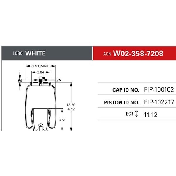 Firestone Air Spring, Suspension, Sleeve Style W023587208 - main